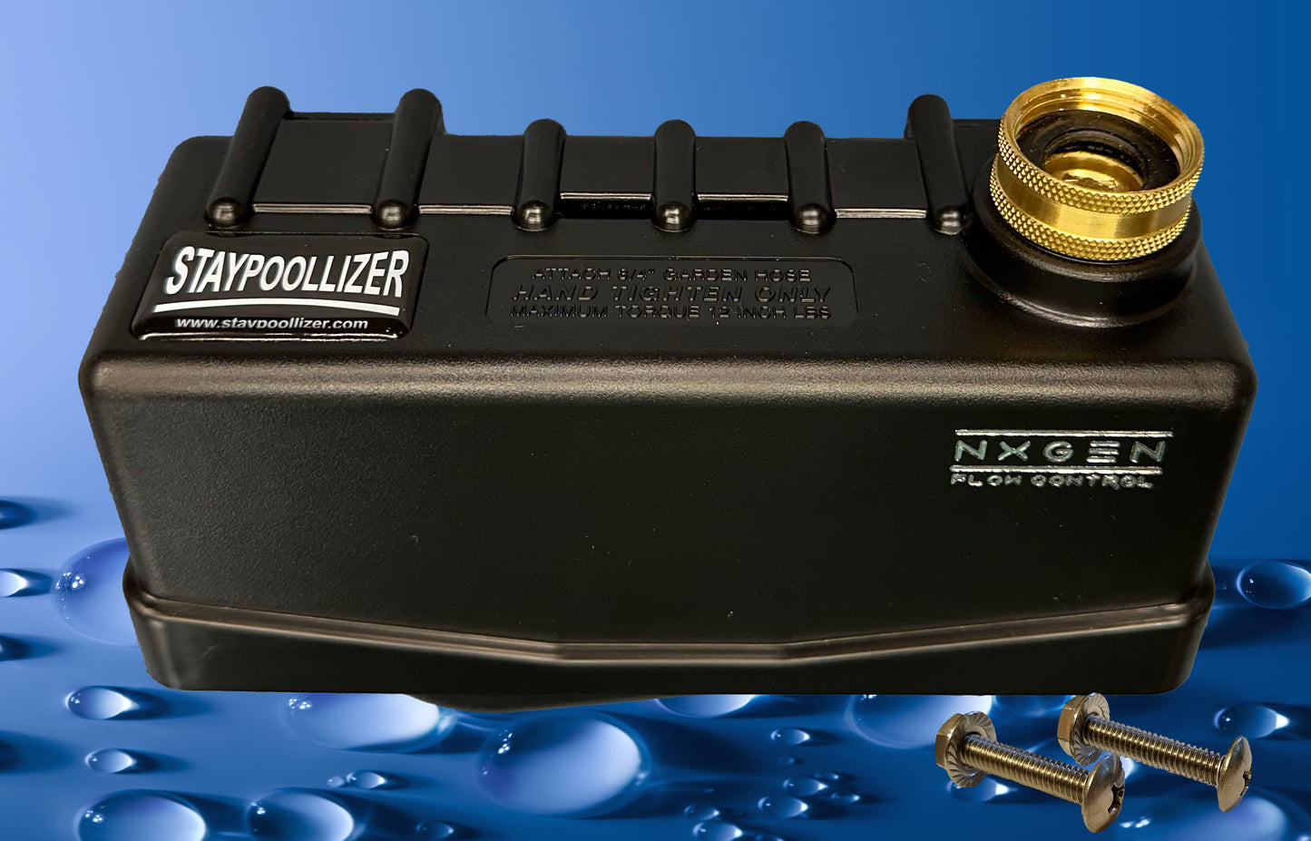 Staypoollizer 2.0 Nxgen Brass Swivel with Stainless Steel Inlet Float Assembly with Hardware