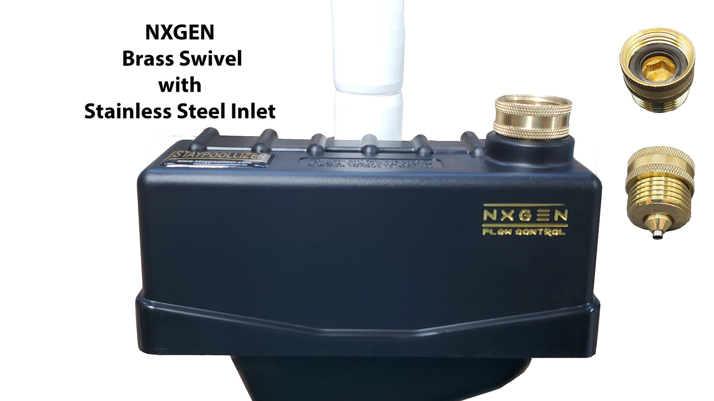 Staypoollizer 2.0 (Brass Swivel) Nxgen Flow Control